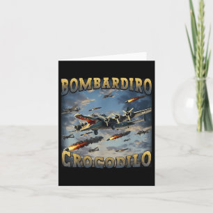 Bombardino Crocodilo Card