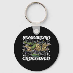 Bombardiro-crocodilo Italian-brainrot No Bad Drops Keychain