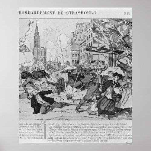 Bombardment and siege of Strasbourg Poster