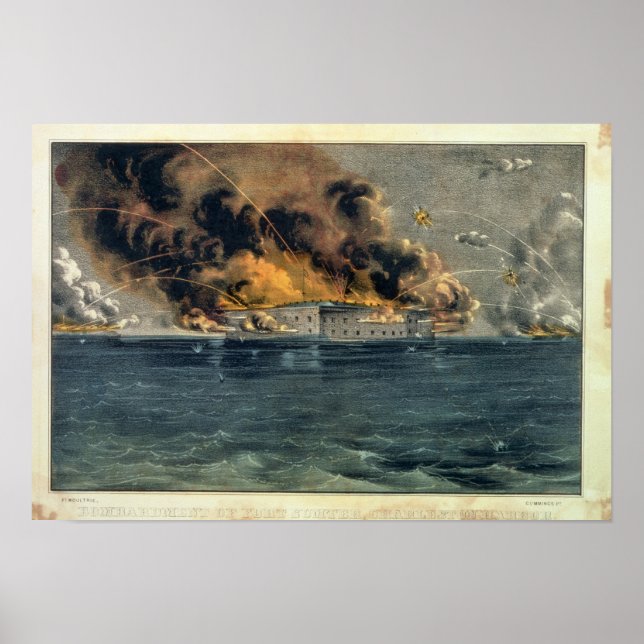 Bombardment of Fort Sumter Poster (Front)