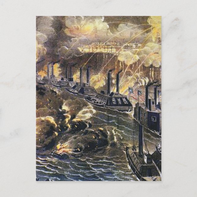 Bombardment of Vicksburg Postcard (Front)