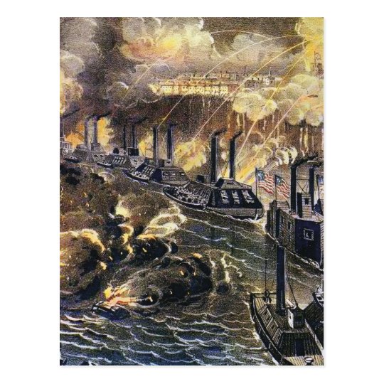 Bombardment of Vicksburg Postcard