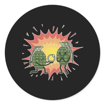 Bombastic Proposal Classic Round Sticker Bombastic Proposal Classic Round Sticker