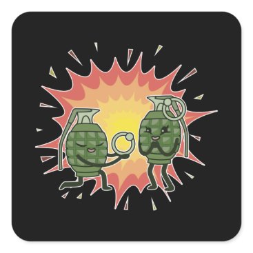 Bombastic Proposal Square Sticker Bombastic Proposal Square Sticker