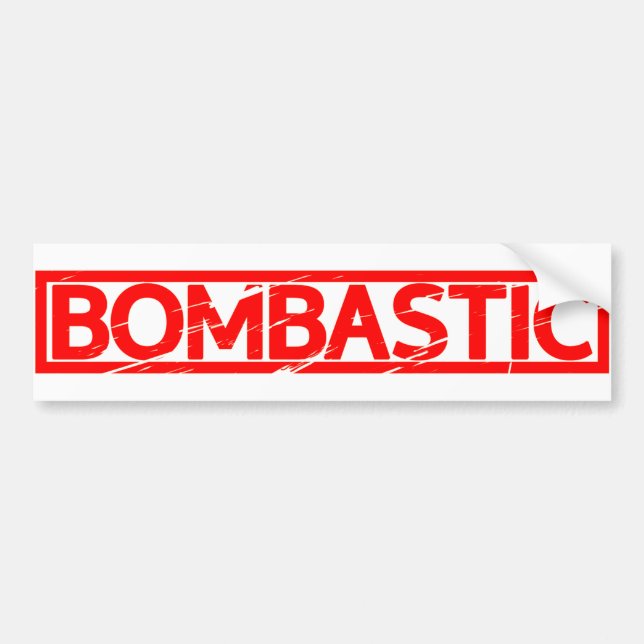 Bombastic Stamp Bumper Sticker (Front)