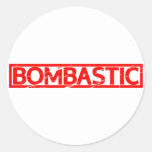 Bombastic Stamp Classic Round Sticker