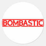 Bombastic Stamp Classic Round Sticker