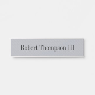 Bombay Gray Hanging Wall Desk Door Name Plate
