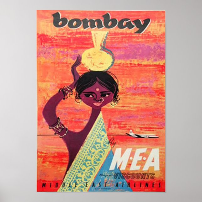 Bombay Vintage Travel Poster (Front)