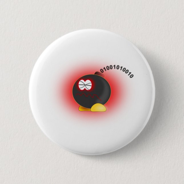 BombComputerVirus Button (Front)