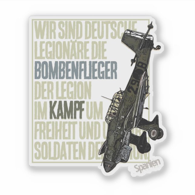 Bombenfliegermarsch Sticker (Front)