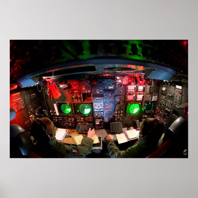 BOMBER AVIONICS, NAV, and WEAPONS CONSOLE Poster (Front)