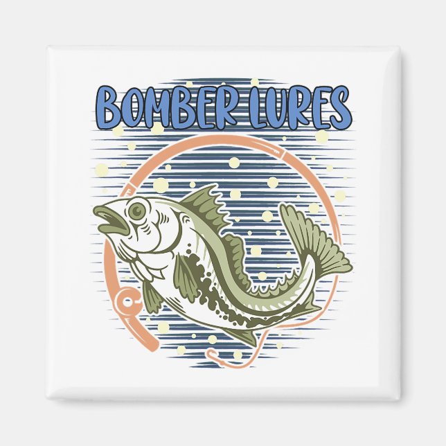 Bomber Lures Hunting Hobby Hunter Pastime Fishing  Magnet (Front)