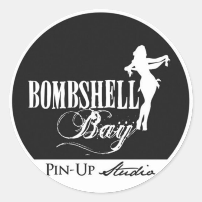Bombshell Bay Pin-Up Studio Sticker (Front)