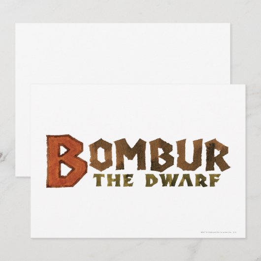 Bombur Name (Front/Back)