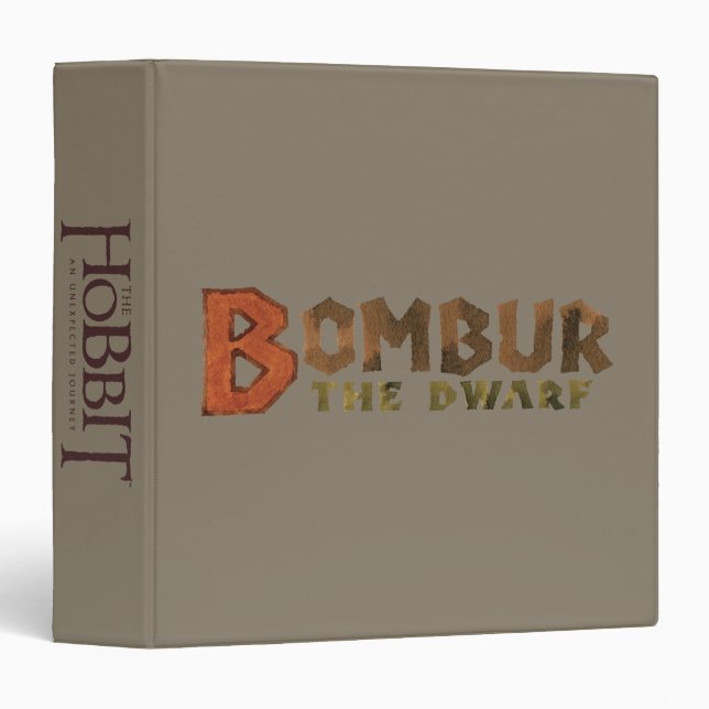Bombur Name 3 Ring Binder (Front/Spine)