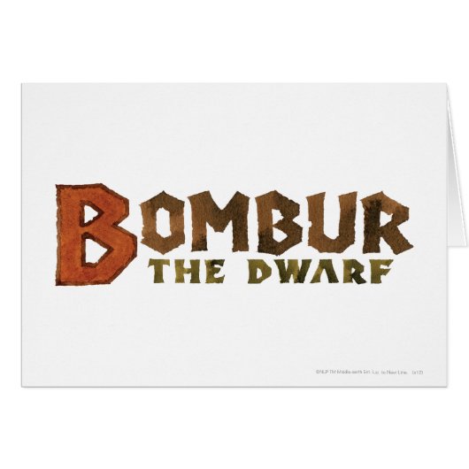 Bombur Name Cards (Front Horizontal)