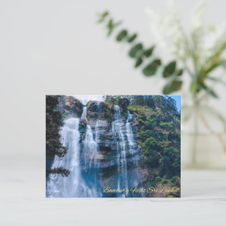 Bomburu falls Sri Lanka - Natural Photography Postcard