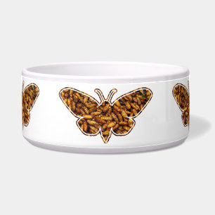 Bombyx Mori Silk Moth Life Cycle Silhouette Bowl