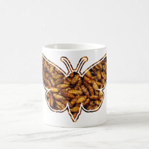 Bombyx Mori Silk Moth Life Cycle Silhouette Color Morph Mug