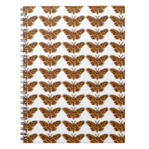 Bombyx Mori Silk Moth Life Cycle Silhouette Notebook
