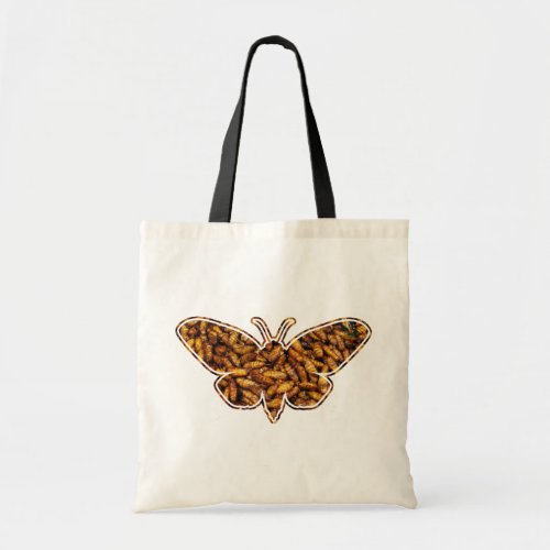 Bombyx Mori Silk Moth Life Cycle Silhouette Tote Bag