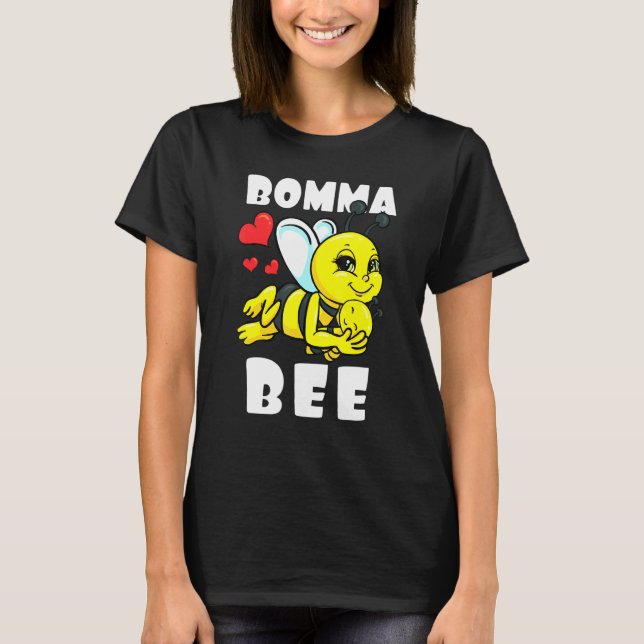 Bomma Bee Matching Family Outfit Baby Announcement T-Shirt (Front)