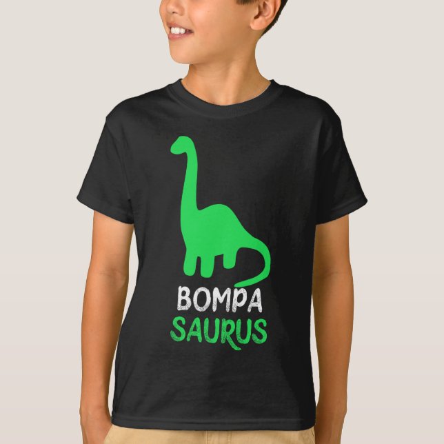 Bompa-saurus Funny Dino Dinosaur Bompasaurus  T-Shirt (Front)