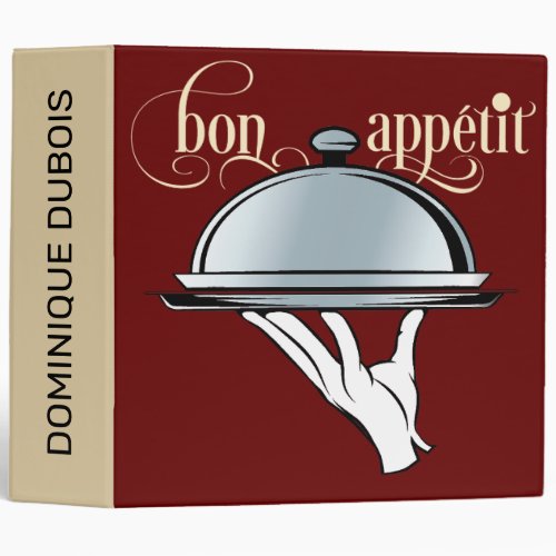 Bon Appetit 3 See Back _  3 Ring Binder