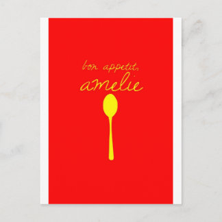 Bon appetit, Amelie Postcard