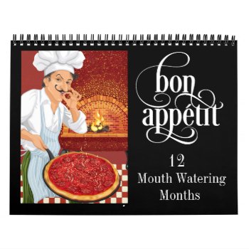 Bon Appetit Calendar - Srf by sharonrhea at Zazzle