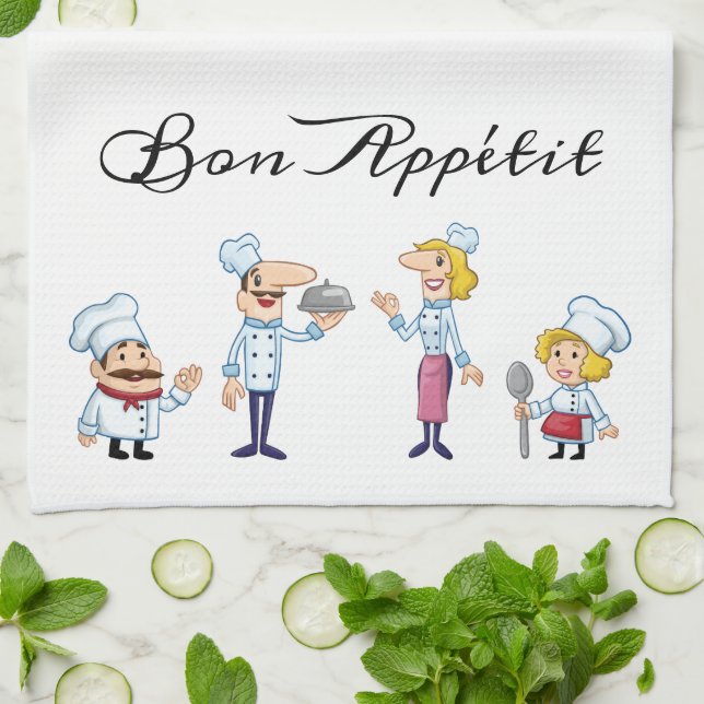 Bon Appétit Chef Family Kitchen Towel (Folded)