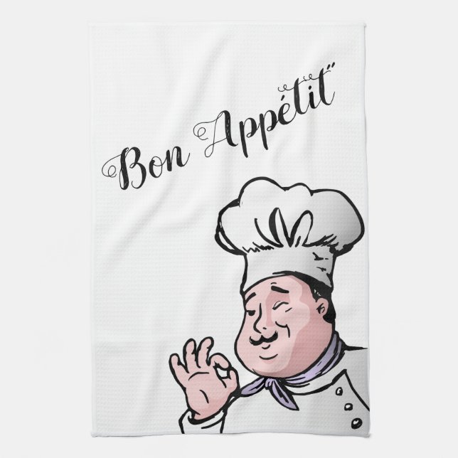 Bon Appétit Chef Kitchen Towel (Vertical)
