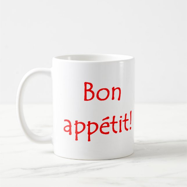 Bon appetit coffee mug (Left)