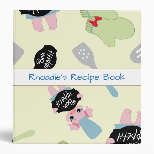 Bon Appetit Cookbook 3 Ring Binder (Front)