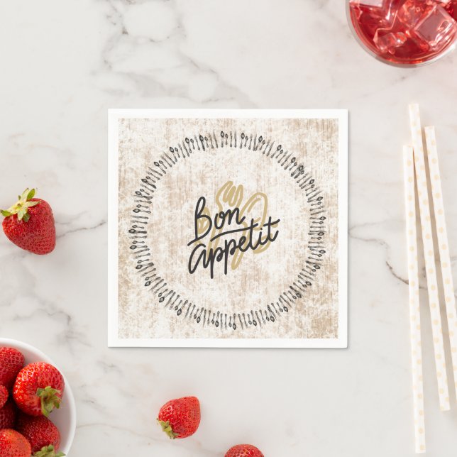 Bon Appetit Country French  Napkins (Insitu)