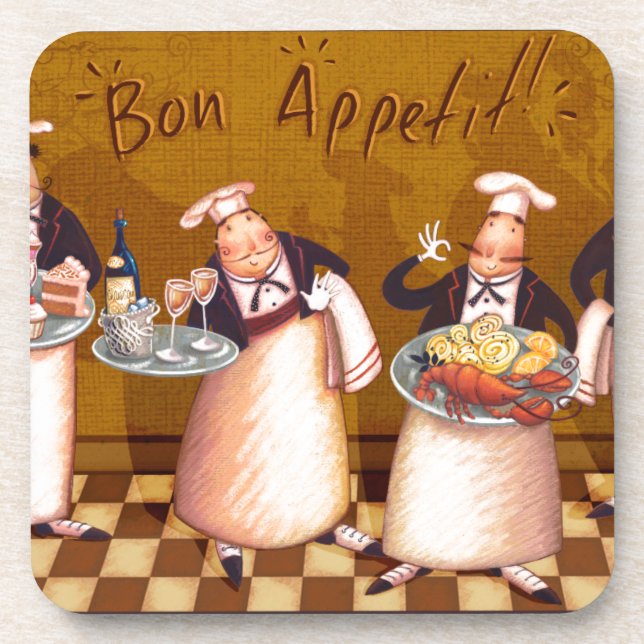 Bon Appétit Drink Coaster (Front)