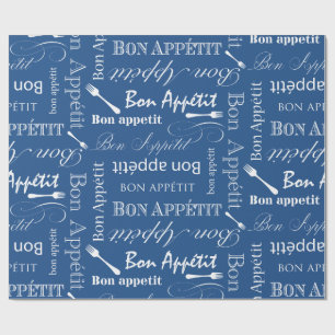 Bon Appetit Foodie Gifts French Chef Wrapping Paper