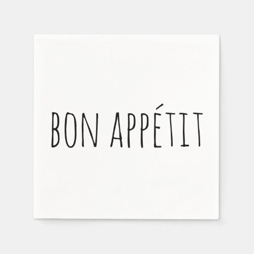 Bon Appétit French Enjoy Party Napkins