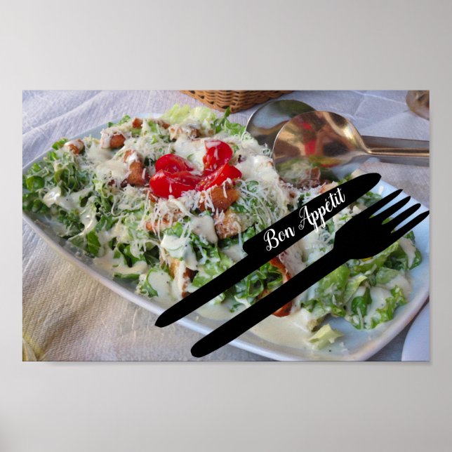Bon Appétit Greek Salad Poster (Front)