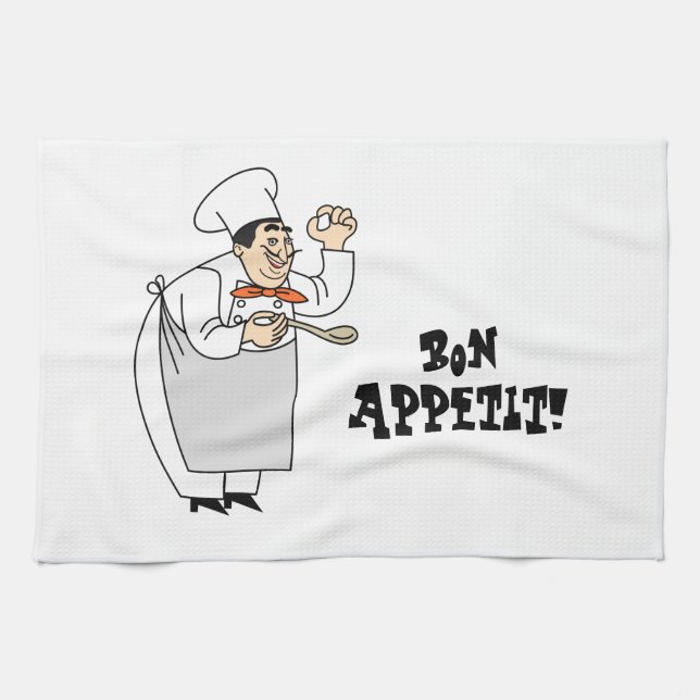 bon appetit kitchen towel (Horizontal)