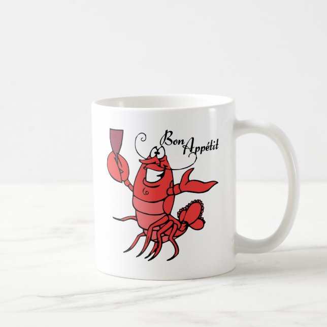 Bon Appetit Lobster Coffee Mug (Right)