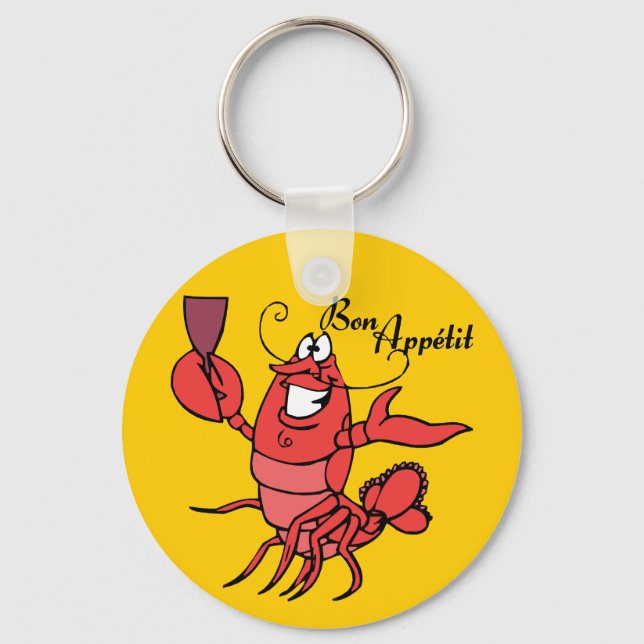 Bon Appetit Lobster Keychain (Front)