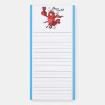 Bon App&#233;tit Lobster Shopping List Fridge Magnetic Notepad at Zazzle