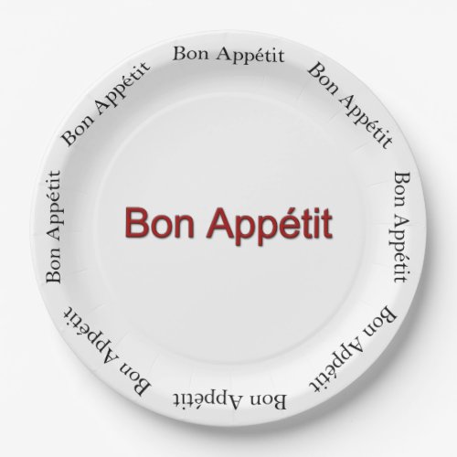 Bon Appetit Paper plates