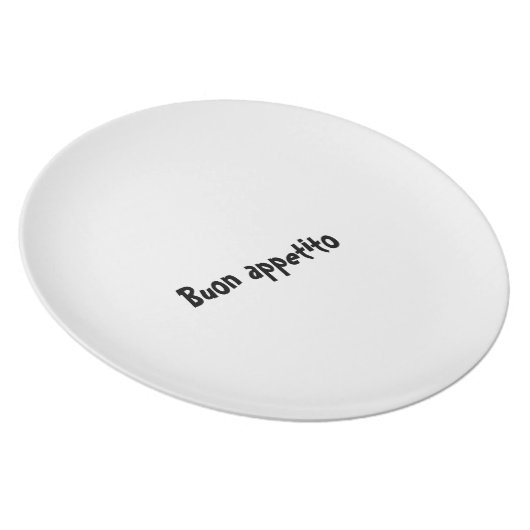 Bon appetit plate series - Italian - Buon appetito (Right Side)