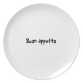 Bon appetit plate series - Italian - Buon appetito (Front)