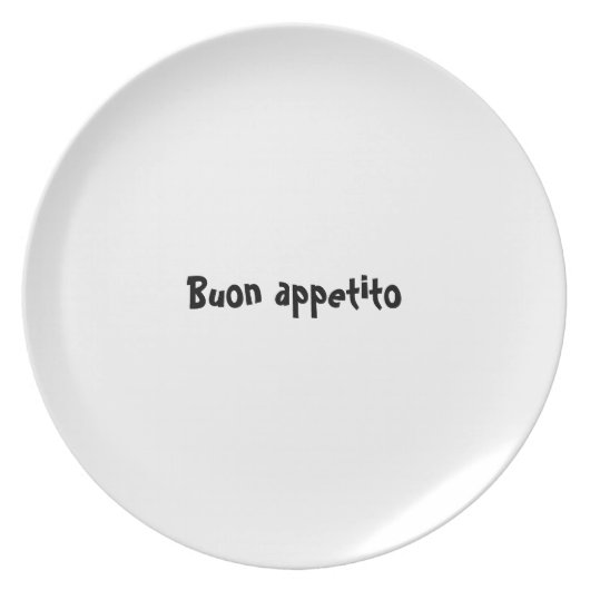 Bon appetit plate series - Italian - Buon appetito (Front)