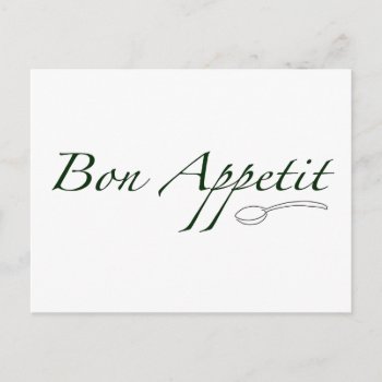 Bon Appetit Postcard by worldsfair at Zazzle