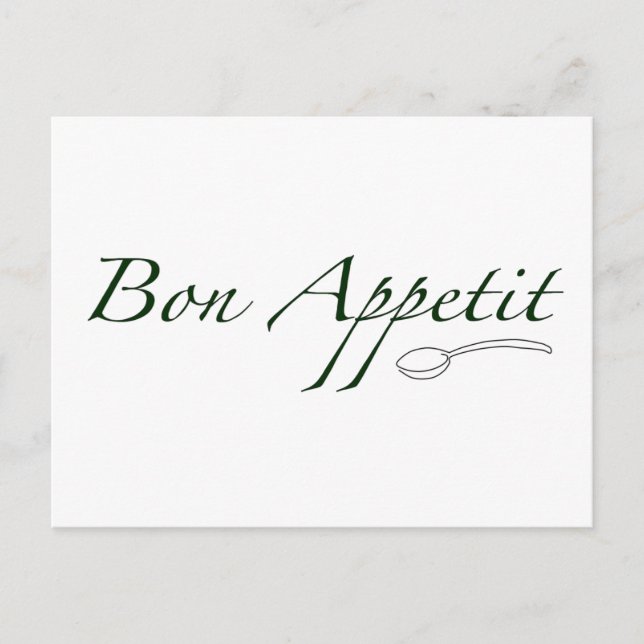 Bon Appetit Postcard (Front)
